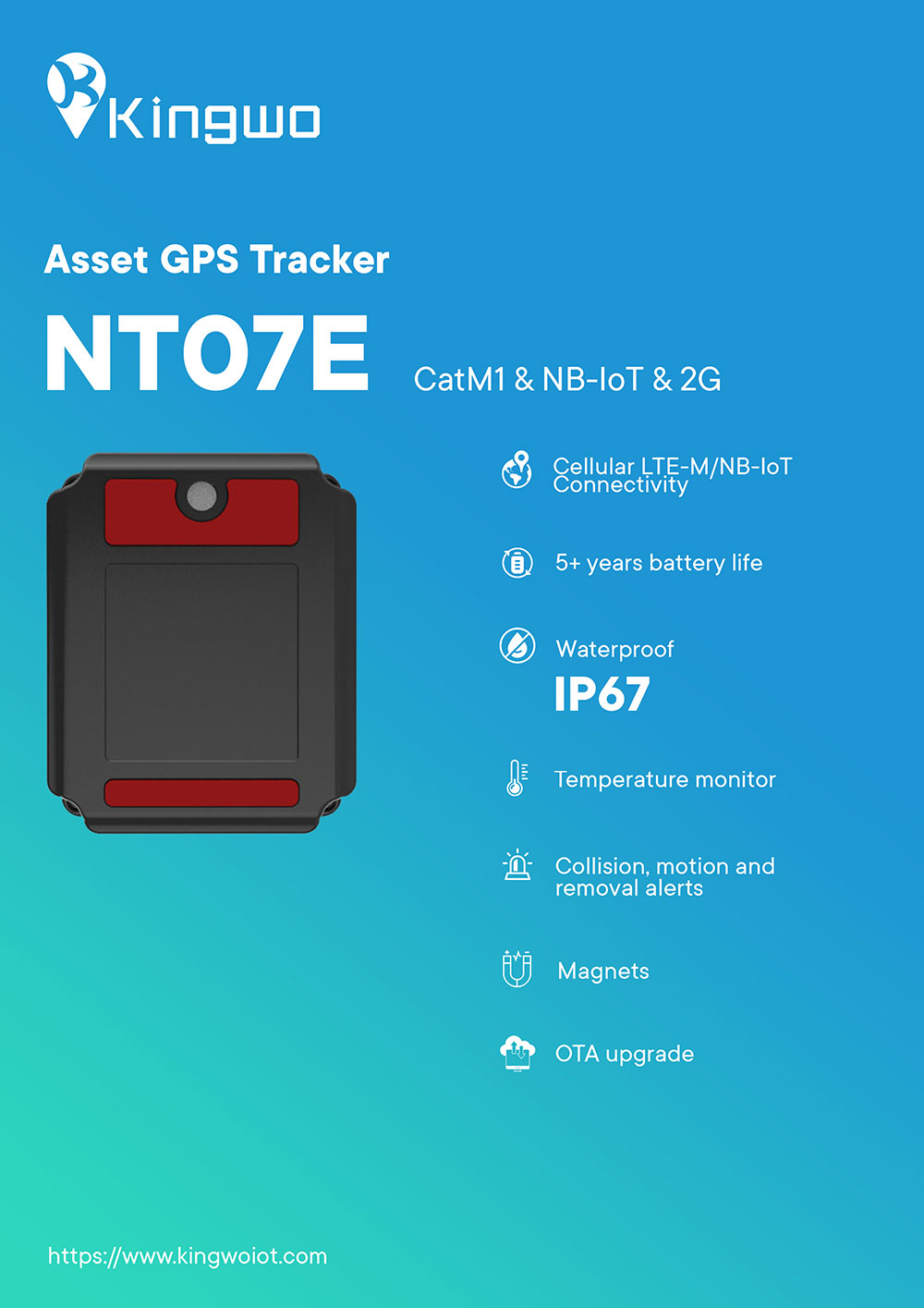 NT07ES Asset Tracking 5 Years Long Standby Tracker Non-rechargeable and Replaceable Battery - ASSET TRACKER - 1