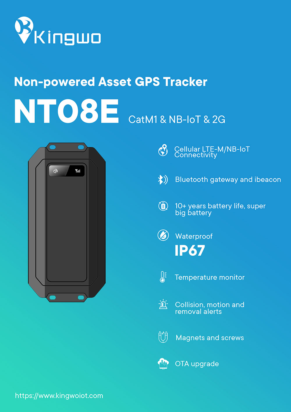 Asset Tracking Based on LTE-M & 10 Years Long Standby Tracker - ASSET TRACKER - 1