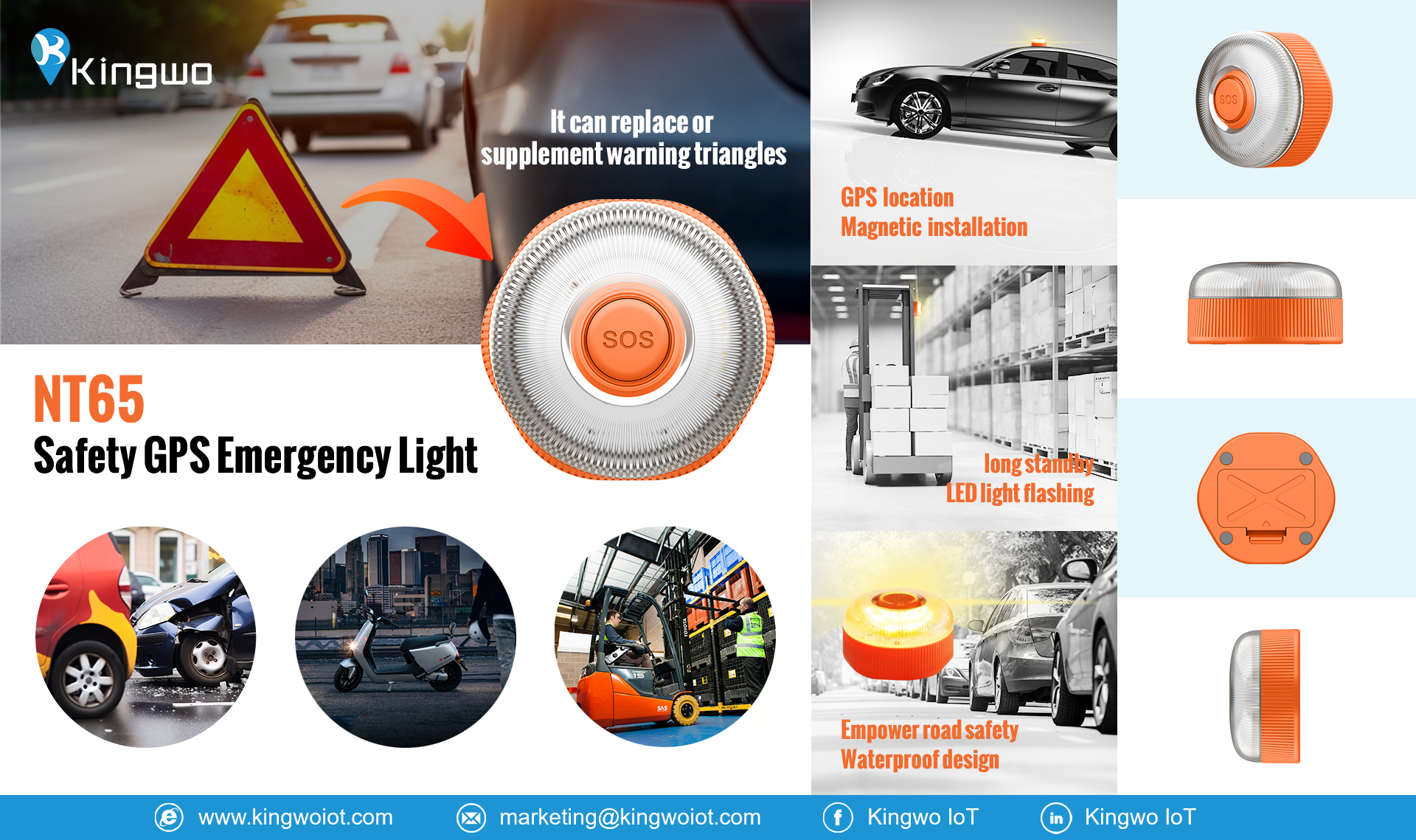 Kingwo New Launched Safety Emergency Traffic Light NT65 committed to solving traffic and road emergency solutions - COMPANY NEWS - 1